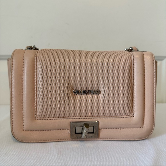 Valentino Alice Beatriz Rose Leather Chain Crossbody Bag - Picture 10 of 11